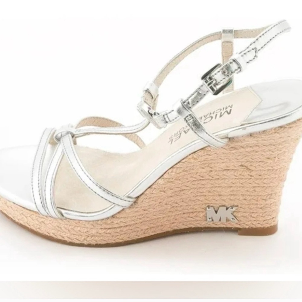 Michael Kors Metallic Silver Wedges